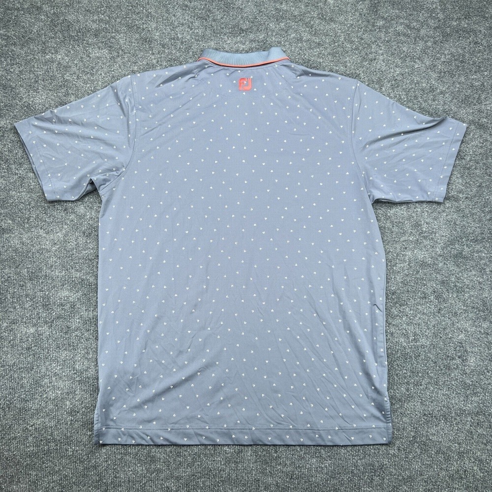 Footjoy Shirt Mens L Gray Push Play Print Golf Performance Stretch Casual - Picture 7 of 8